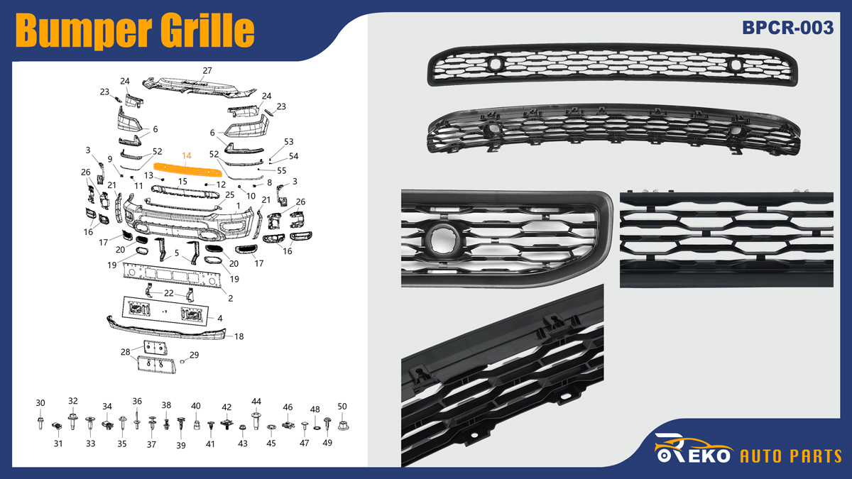 68334531ad bumper grille