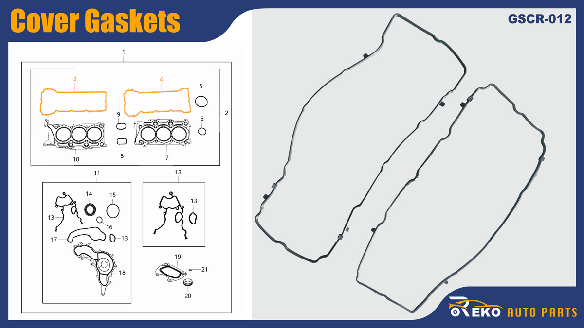 5184595ae 5184596ae cover gaskets, Valve Cover Seal, Valve Cover Gasket Replacement, Head Gasket, Valve Cover Gasket, Gasket Cylinder Head Cover Right, Gasket Cylinder Head Cover Left