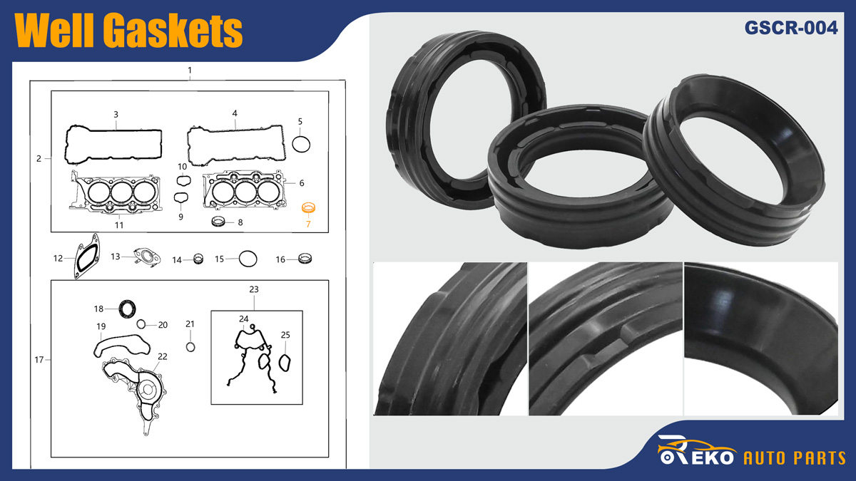 5184778ab well gaskets, Spark Plug Tube Seal, Spark Plug Gasket, Spark Plug Tube Seal Replacement, Gasket Outer Seal, Grommet Seal