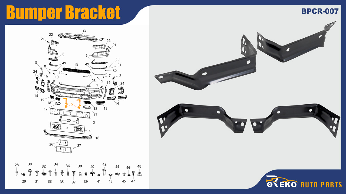 68288245ab bumper bracket
