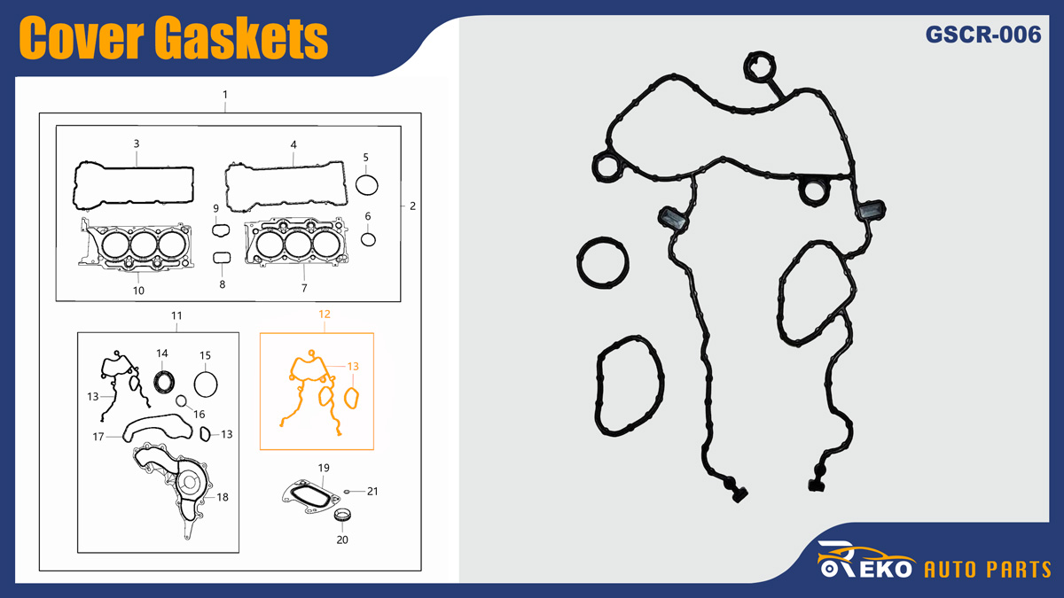 68228480aa 68078604aa cover gaskets, Timing Cover Gasket Replacement, Timing Cover Gasket Set, Timing Chain Cover Gasket, Gasket Kit Chain Case Cover, Timing Cover Gasket
