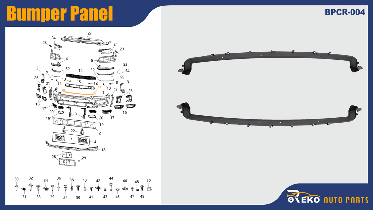 68352661ab bumper panel