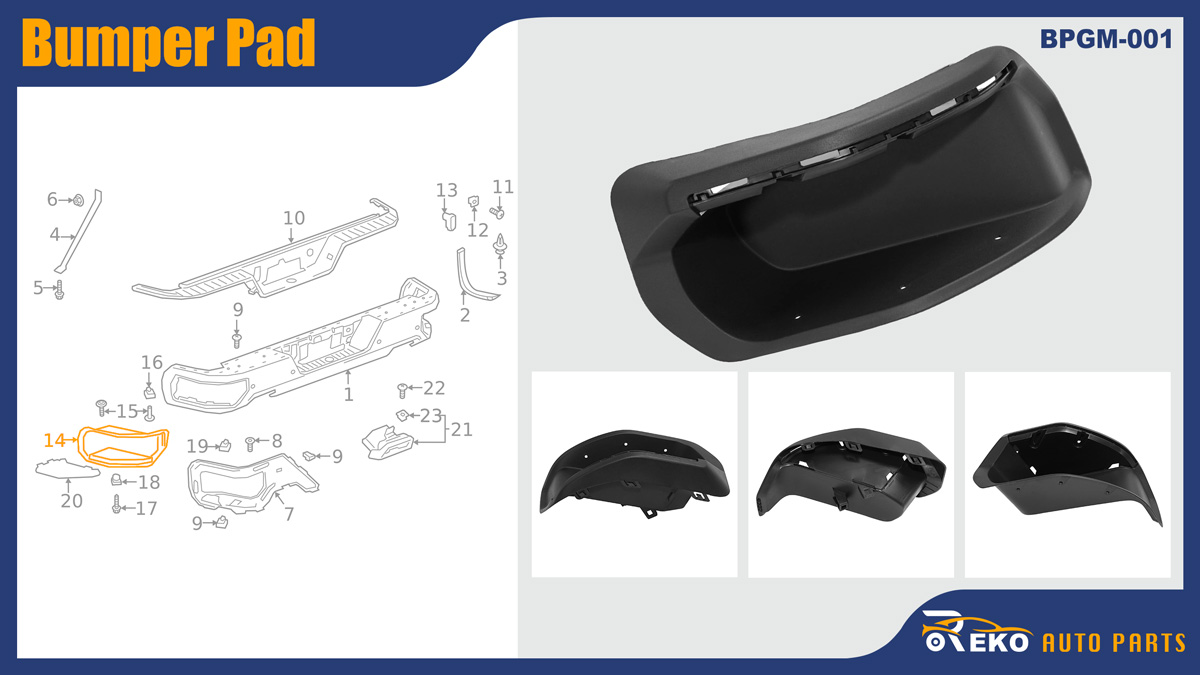 84227861 bumper step bracket