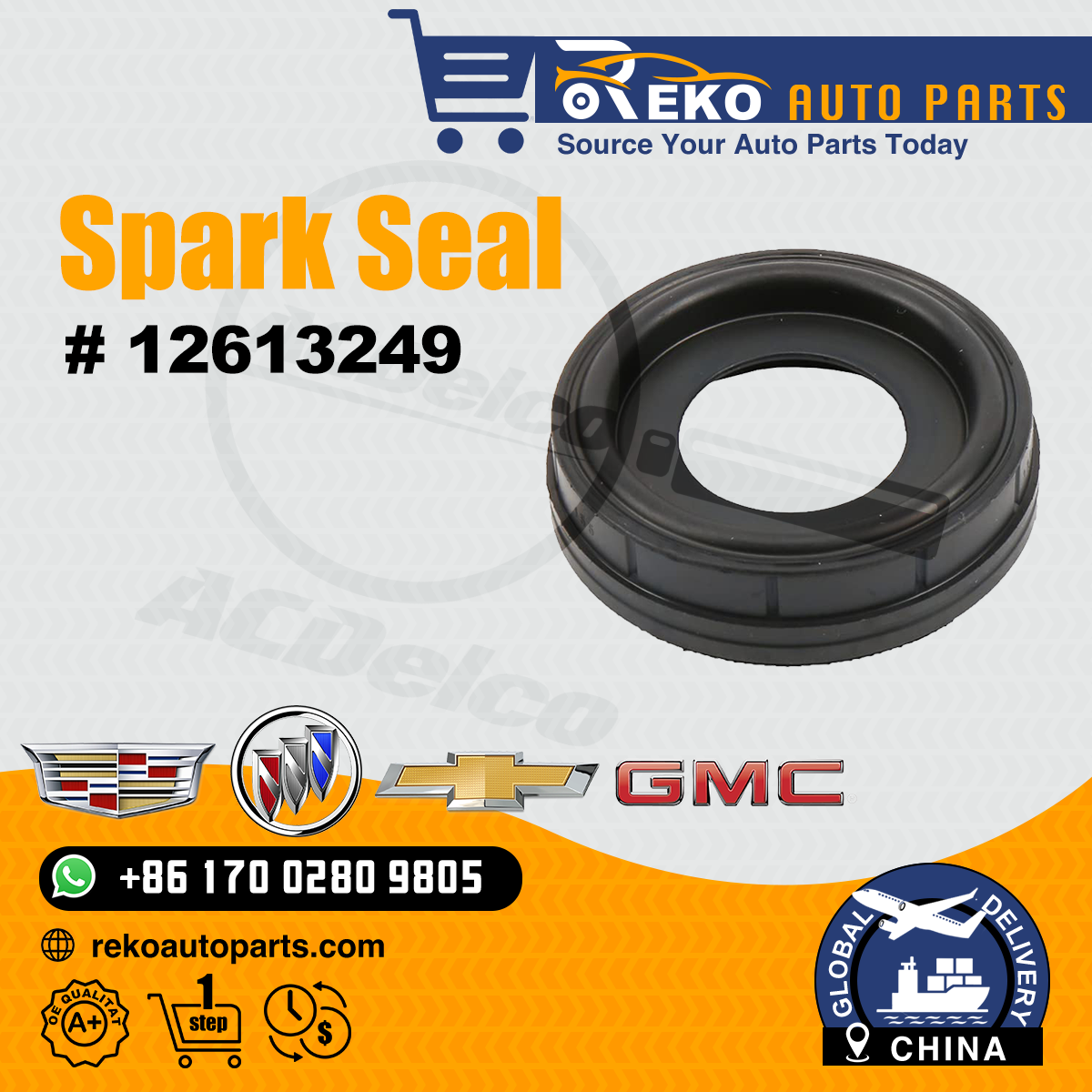 12613249 CHINA Spark Plug Tube Seal Buick Caddy Chevy GMC - Reko Auto Parts