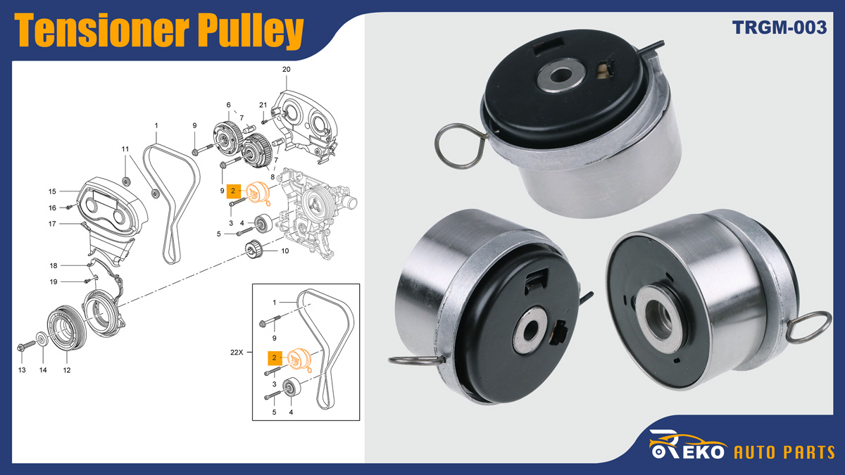 55574864 pump tensioner pulley