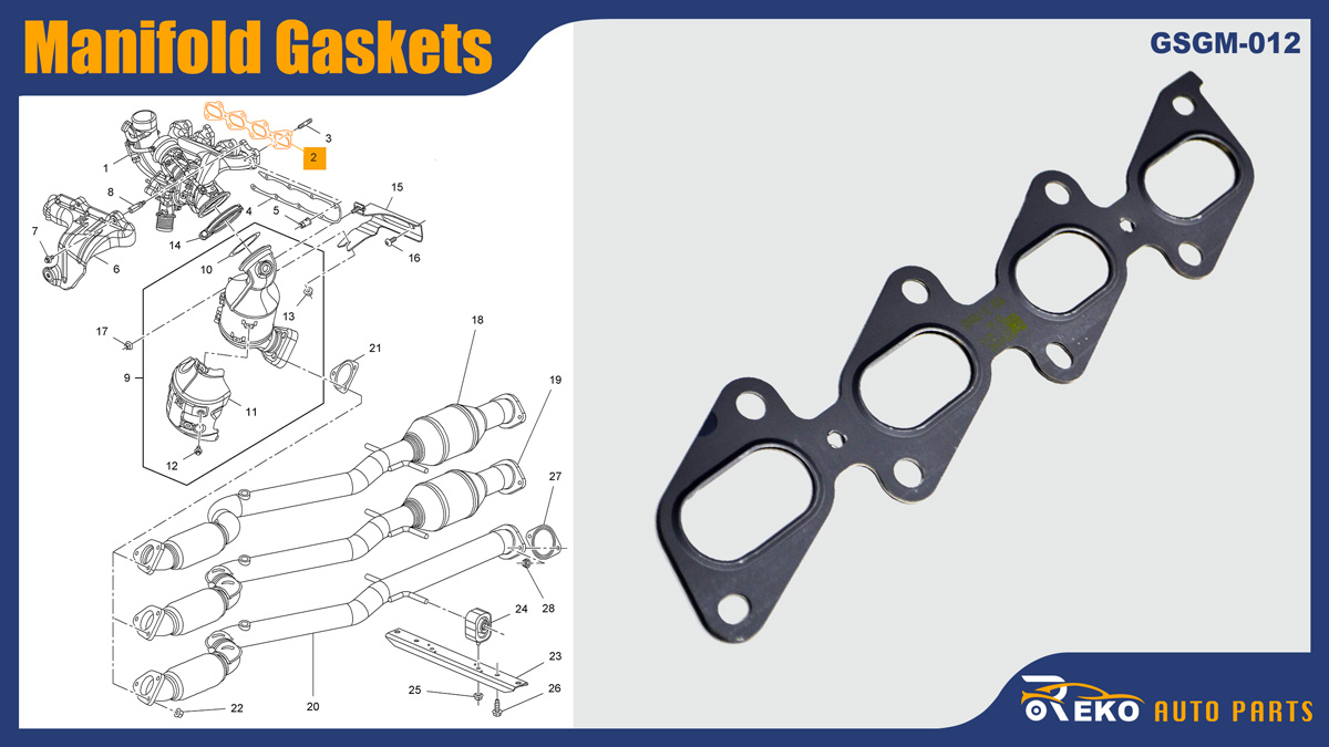 55565348 stainless manifold gasket