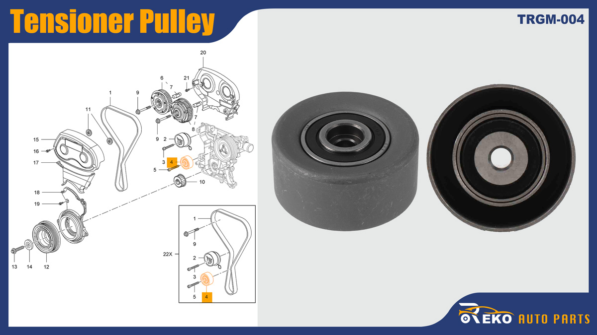 24436052 tensioner idler pulley