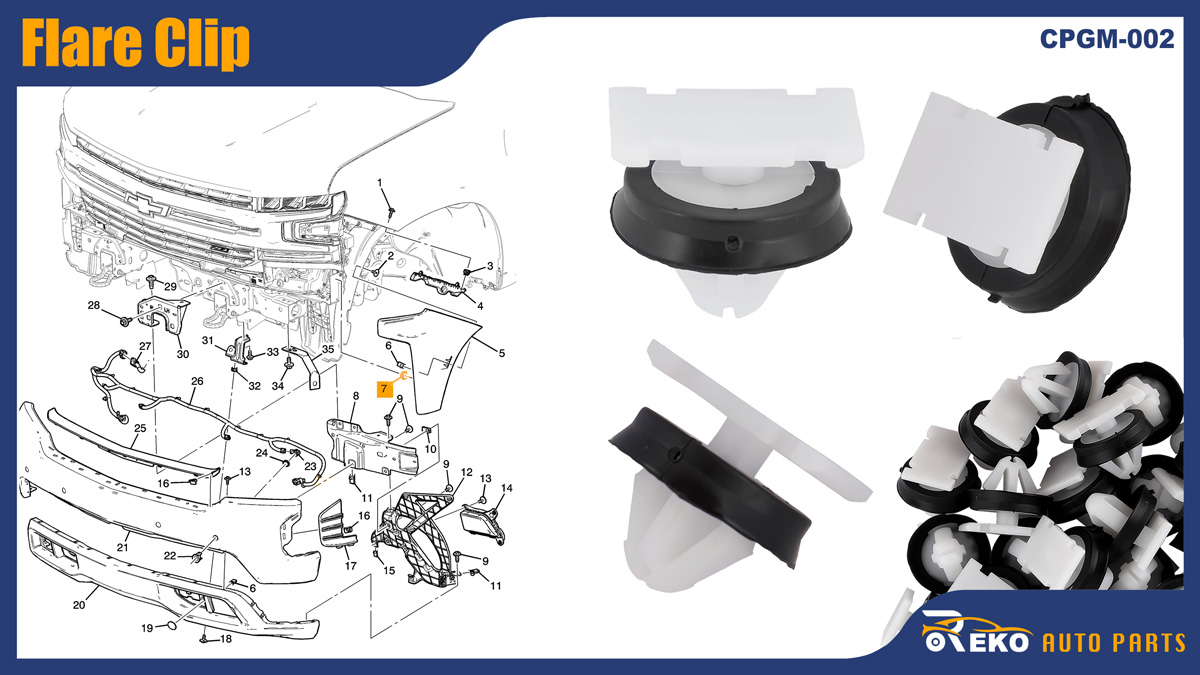 11547581 rocker panel clip