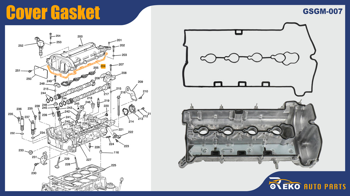12609291 camshaft cover gasket