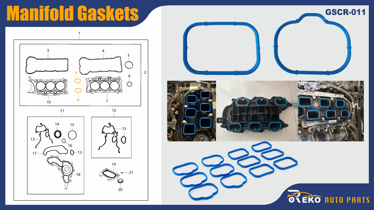 5184331ac 5184562ac 68535427aa Engine Upper and Lower Intake Manifold Gasket Set for Chrysler 200 300 Town Country; Dodge Charger Durango Grand Caravan; Jeep Grand Cherokee Wrangler; RAM 1500 CV. Replace for Mopar 05184331ac 05184562ac 68535427aa. Engine Manifold Gasket, Gasket Inlet Manifold, Inlet Manifold Gasket, Air Intake Gasket, Engine Intake Manifold Gaskets, Intake Manifold Gasket Set