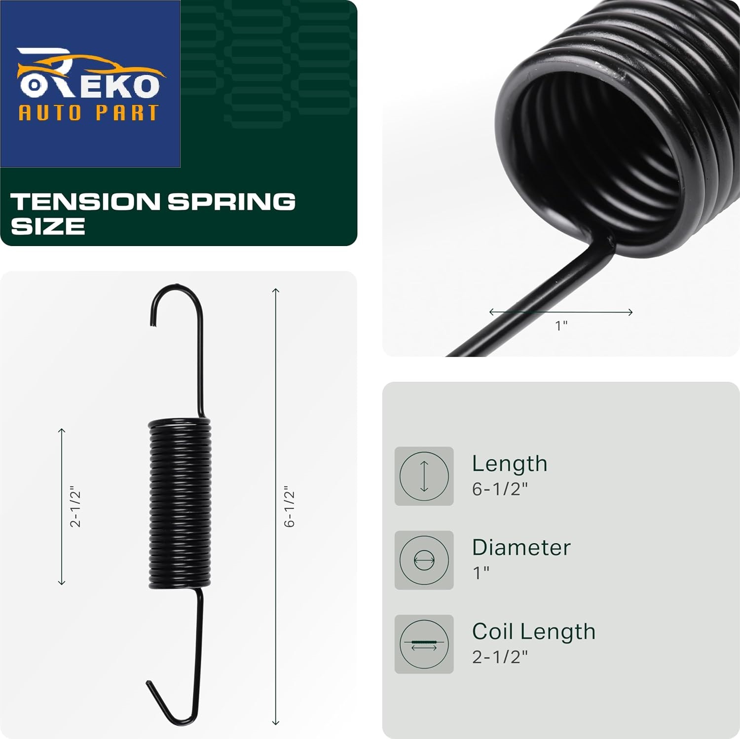  Tension Spring John Deere GX20377 L120 L130 LA130 LA140 LA145 X140 145 D140 D150 D155 D160 D170 G110 Sabre 1642HS 1742HS