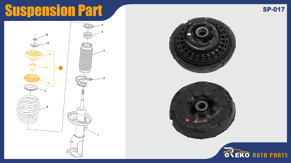 84583352 Front Suspension Strut Mount for Buick Allure, Lacrosse, Regal; Chevrolet Impala, Malibu.