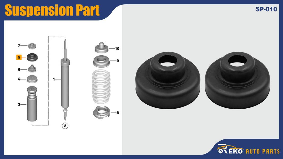 33506767010 Rear Shock Mounts Stop Sealing Grommet BMW E82 E87 E88 E90 E92
